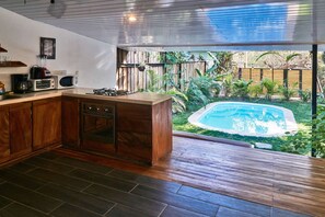 Pool view from Villa terrace