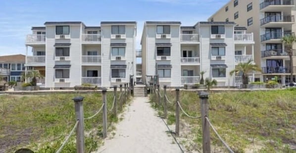 Building view from the beach.