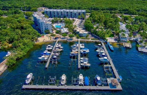Drone shot of complex