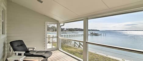 Deltaville Vacation Rental | 3BR | 3BA | 2,000 Sq Ft | Steps Required to Access