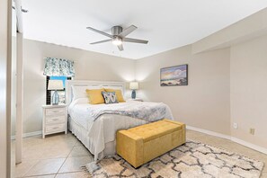 {MASTER BEDROOM} - just behind you is a 42” TV cable and streaming services