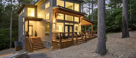 Escape into the embrace of nature's tranquility with a modern twist at this secluded cabin retreat