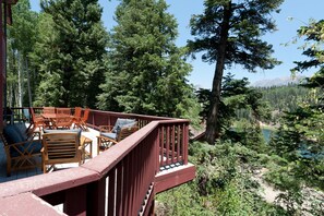 Views of Columbine Lake from the deck off the main living space