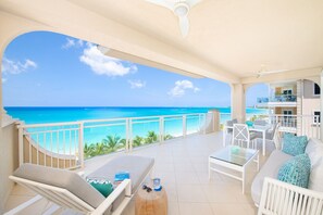 Furnished balcony.
