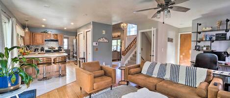 Westminster Vacation Rental | 5BR | 3.5BA | 1,950 Sq Ft | Bedrooms Via Stairs