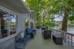 Spacious Deck outfitted for entertaining!