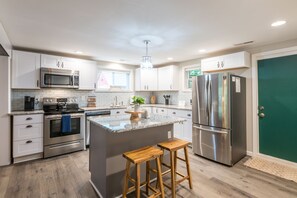 Beautifully renovated and fully socked kitchen. Bring out your inner Emeril!