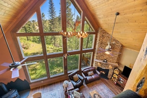 View of Living room from Loft