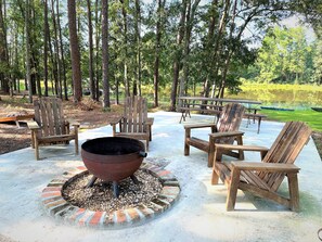 An evening at the firepit -- a delight for all five senses.