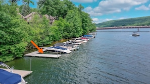 Bring your boat or rent one at a local marina to take advantage of your boat slip!