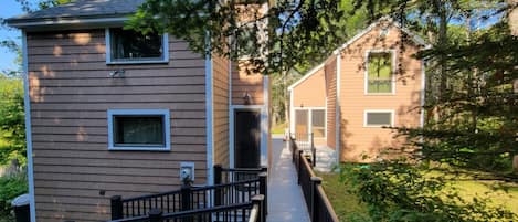 Ebb And Flow are two cottages connected by a deck