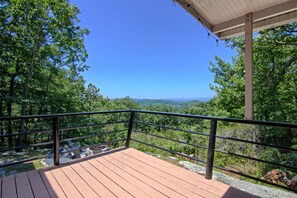 View from the (mostly) covered, spacious back deck.