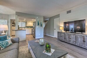 Living Room into Kitchen