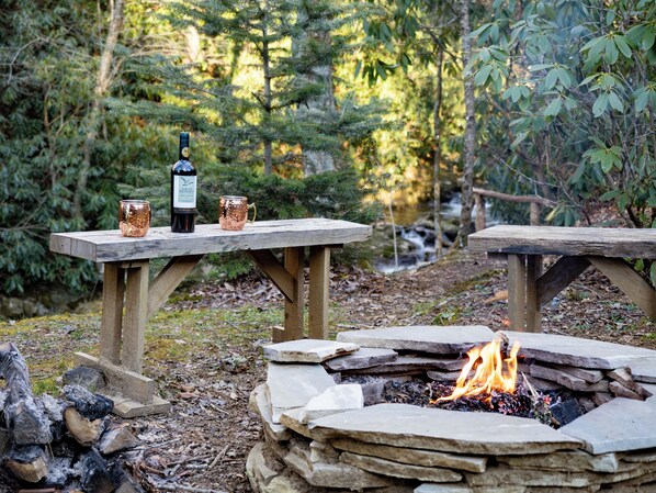 Fire pit perfect for making memories. 