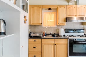 Fully stocked kitchen