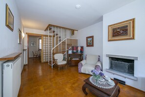 The living room with TV / satellite