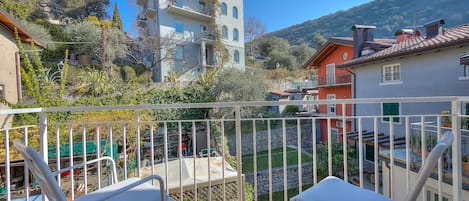 The balcony of the house