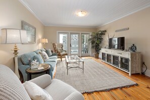 Sea View 202 - Open Concept Living Space with Balcony Access