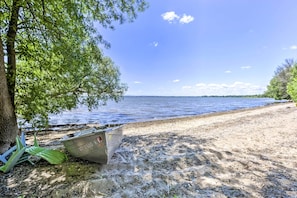 Private Beach | Direct Lake Access | Canoe Provided
