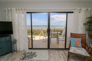 St. Augustine Ocean Front Rentals Living Room View