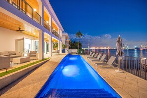 The heated pool has a perfect view of Harbor Inlet and allows guests to clearly see why Fort Lauderdale is known as "The Yachting Capital of the World"!