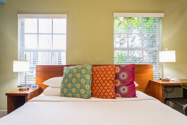 Arrive to a freshly made bed and nice fluffy pillows