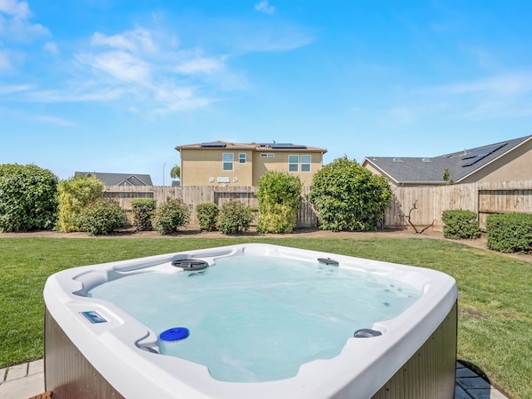 Newly installed hot tub!