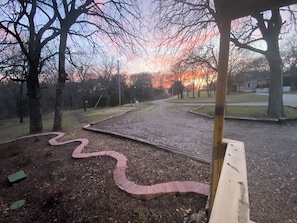 Stunning sunsets from the front porch