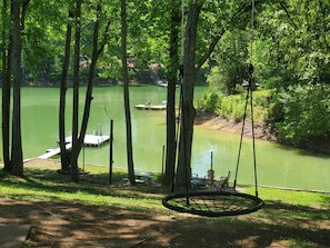 View Of The Lake From The Tree Swing