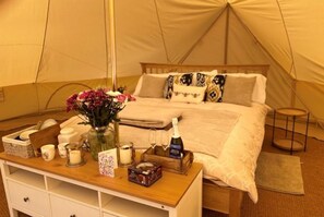 Super-king size bed and lots of little extras to make your stay special