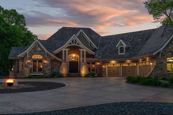 Large estate with 7500+ square feet and 152' of lake shore on Lake Minnetonka