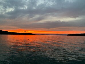 Sunset view from the beach