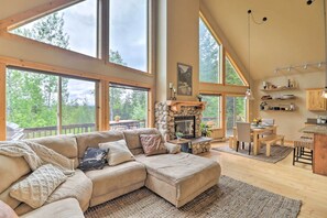 Great Room | Mountain & Forest Views