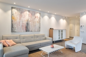 Living room with cosy couch