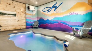 Bring the outdoors in with our Smoky Mountain indoor pool.