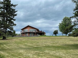 View of the house from down the hill