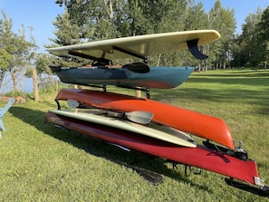 Kayaks and paddle boards