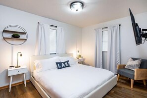 Each bedroom is complete with luxury bedding and all the comforts of relaxing getaway