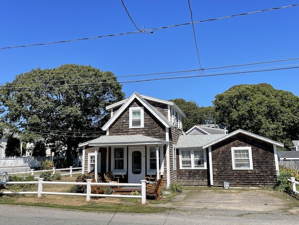 Ample parking with two car driveway and easy two on street 