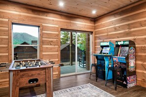 You’ll love our classic arcade machines and foosball table in the basement. 