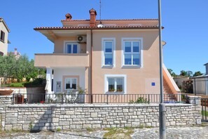 External view of the building. House