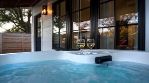 Cozy hot tub