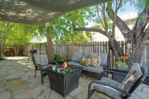 Fire pit and outdoor seating