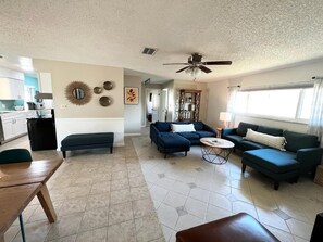 Spacious Open Floor Plan with Sofa Sleeper