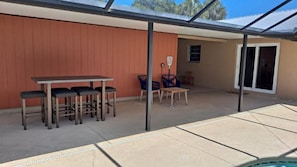 Poolside Dining Area