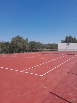 Private tennis court