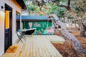 Beautiful and peaceful outdoor deck