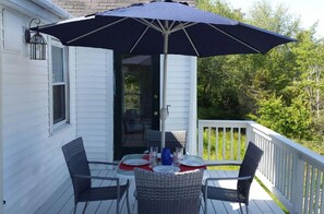 The deck is great for dining too