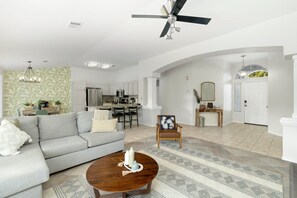 Living room with comfortable seating