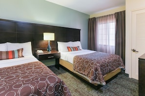Drift to sleep in a comfortable bed after a wonderful day outside.